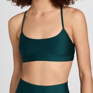 Alo Yoga Airlift Intrigue Bra Size XS Midnight Green